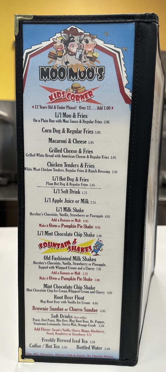 Moo Moo's Burger Barn Menu - Image 6